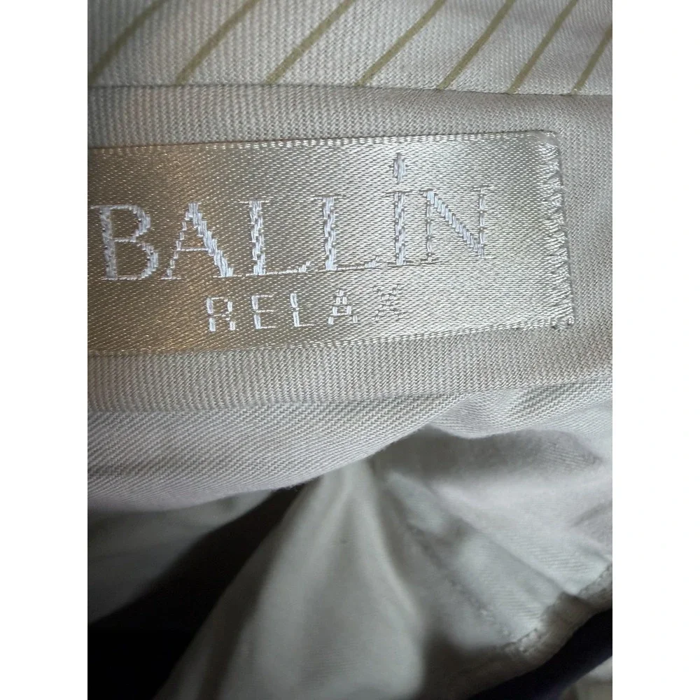 Ballin Relax Pants Mens 36x29 Black Cotton Stretch Pleated Dress Business Men
